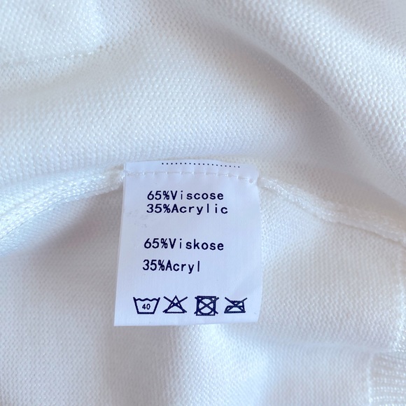 🤍REITMANS🤍Pure white cardigan. Never worn. Size medium. - Picture 8 of 9